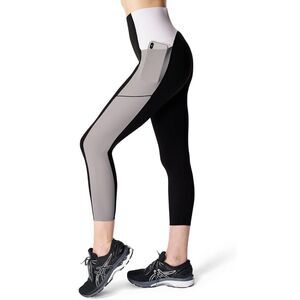 Sweaty Betty Power High Waist 7/8 23” Workout Leggings Black White Gray Small
